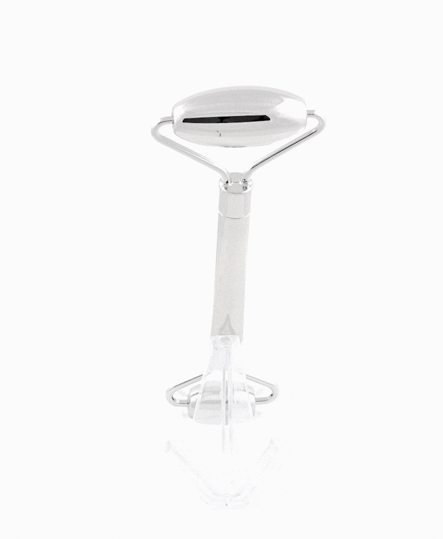 FACIAL ROLLER - STAINLESS STEEL | SACHEU Beauty.