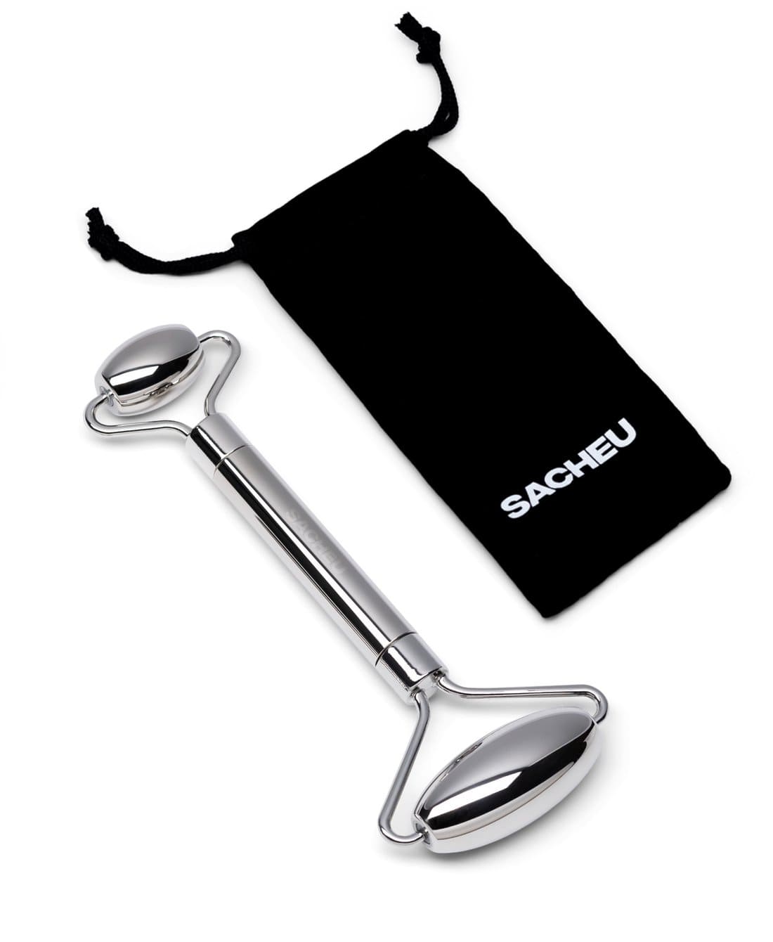 FACIAL ROLLER - STAINLESS STEEL | SACHEU Beauty.
