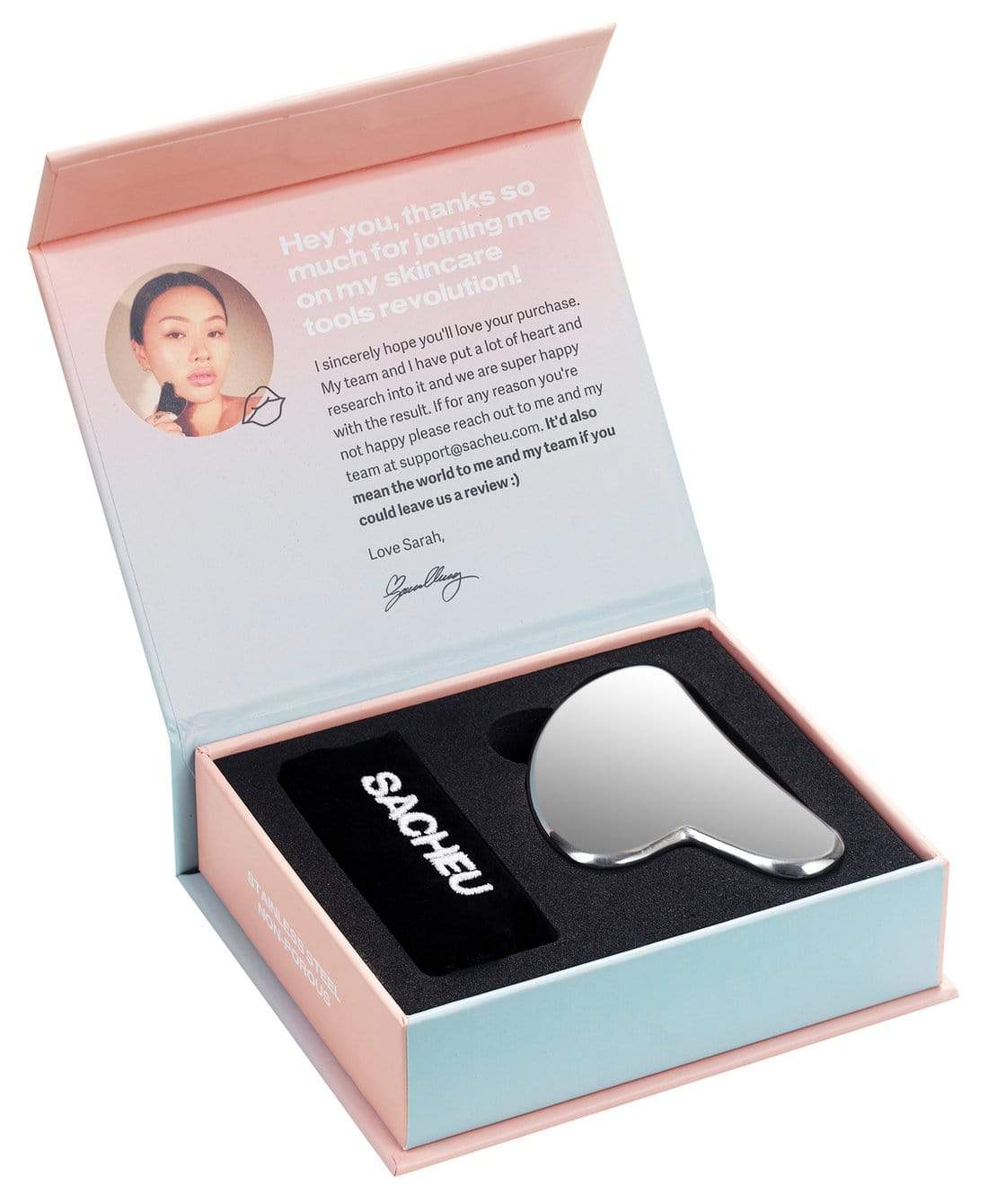 GUA SHA - STAINLESS STEEL | SACHEU Beauty.