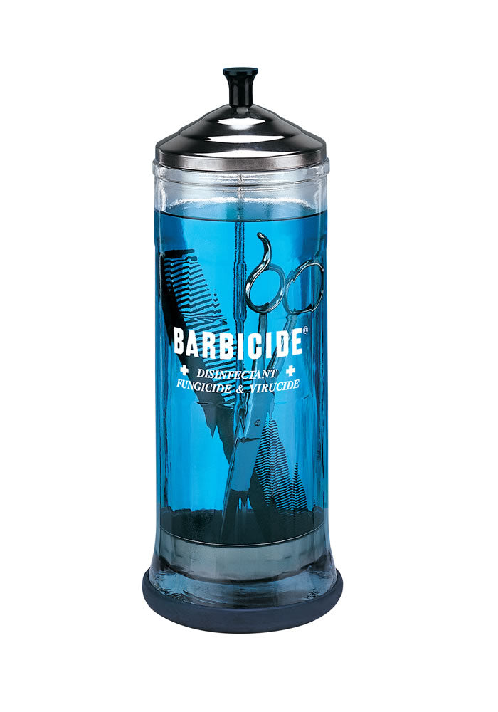 Barbicide Disinfectant Glass Jar