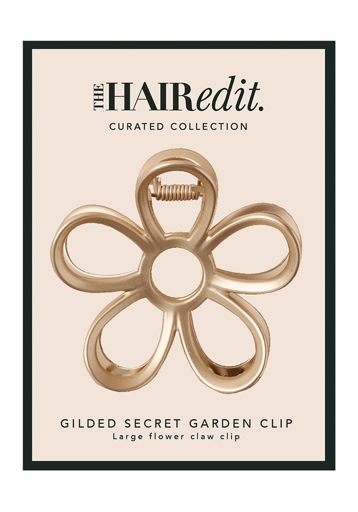 Gilded Secret Garden Flower Clip