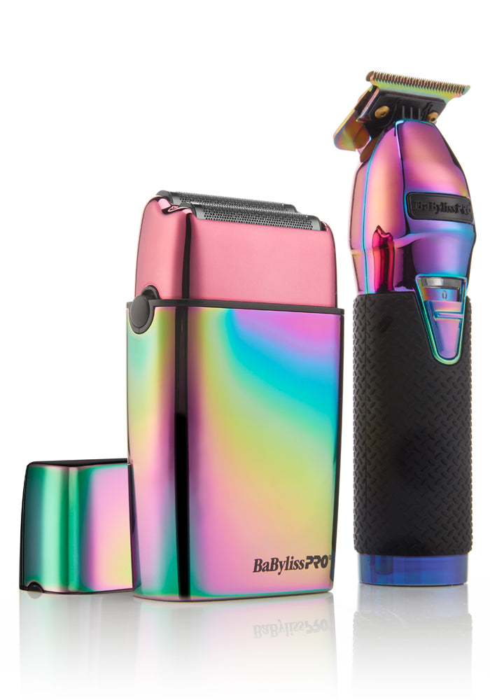 Iridescent Trimmer/Double Foil Shaver Duo