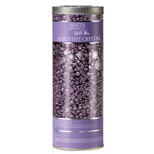 Satin Smooth Amethyst Crystal Thin-Film Flex Pebble Wax