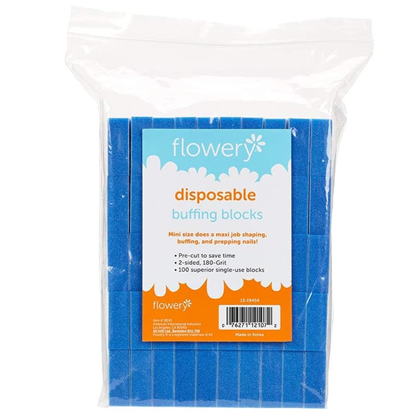 Flowery Disposable Buffing Blocks