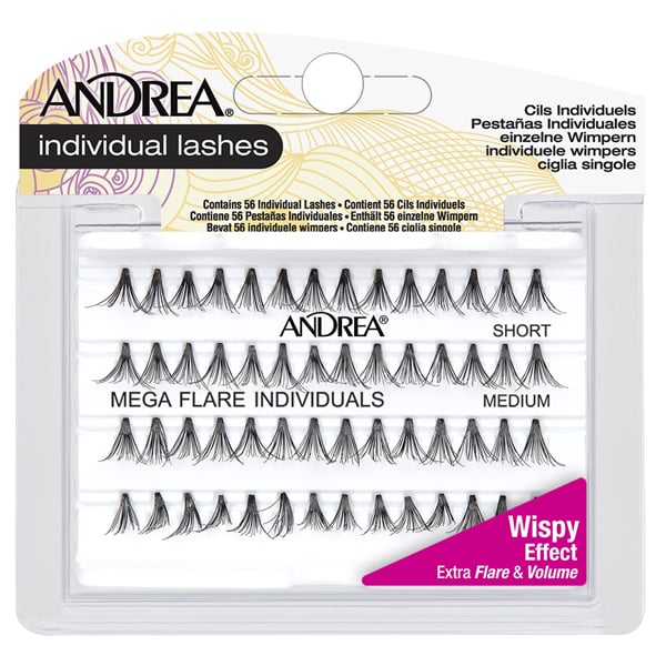 Andrea Mega Flare Individuals Lashes (Short/Medium)
