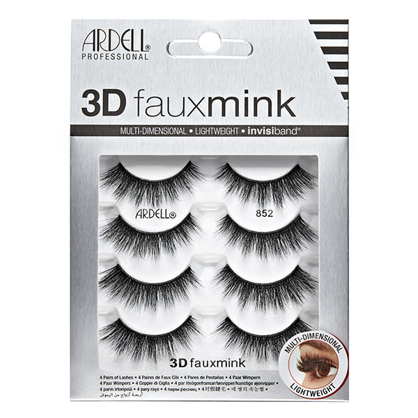 Ardell 3D Faux Mink Strip Lashes, 4 Pack