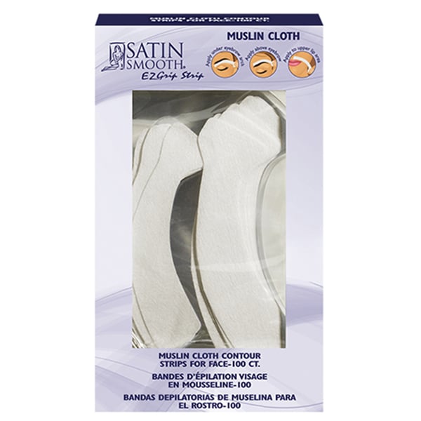 Satin Smooth EZ Grip Muslin Contour Cloth Facial Strip