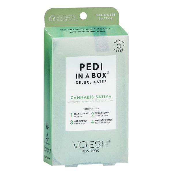 Voesh Cannabis Sativa Pedi in a Box Deluxe (4 Step Kit)