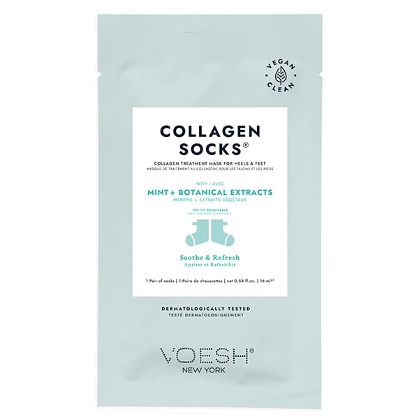 Voesh Mint Oil Collagen Socks, 1 Pair
