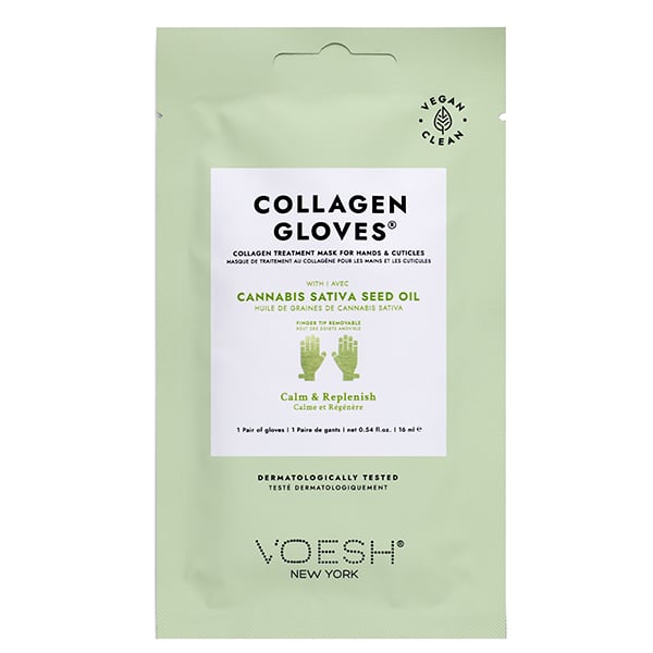 Voesh Cannabis Sativa Seed Oil Collagen Gloves, 1 Pair