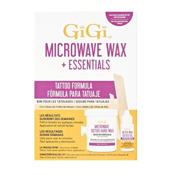 GiGi Microwave Tattoo Hard Wax + Essentials Kit