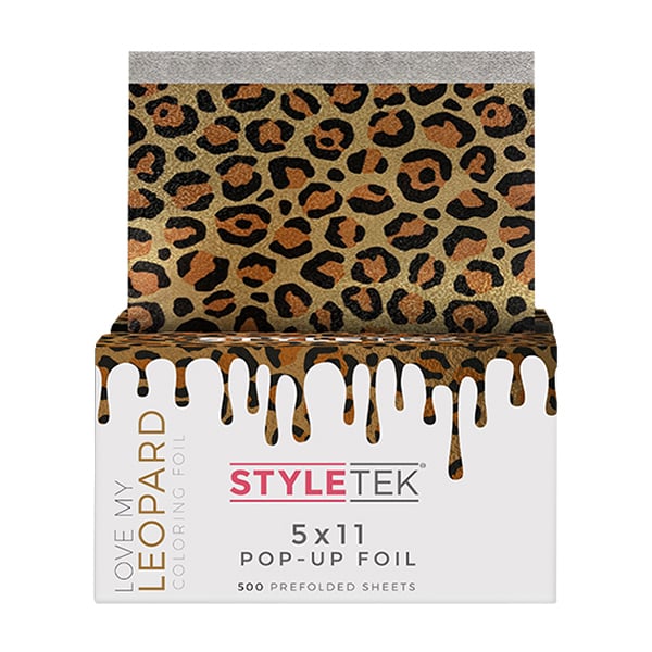 StyleTek Love My Leopard Pop-Up Foil 5" x 11" (Heavy Embossed)