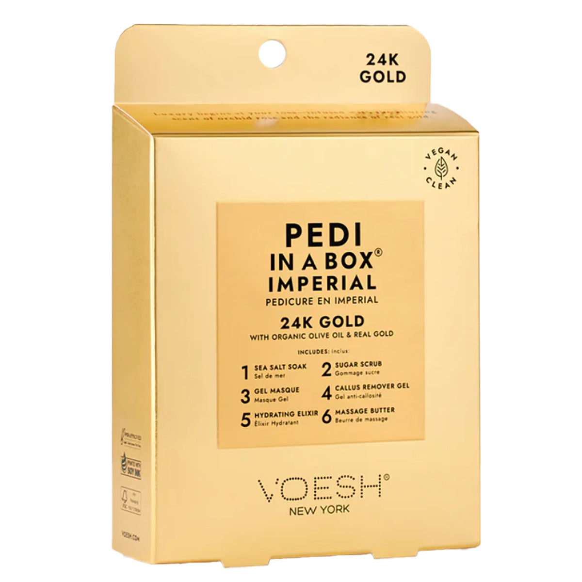 Voesh Imperial 24K Gold Pedi in a Box (6 Step)