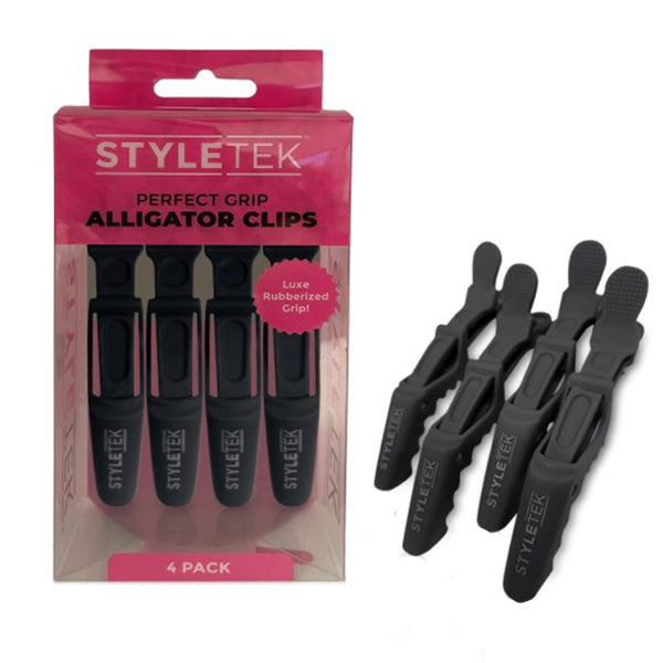 StyleTek Perfect Grip Alligator Clips, 4 Pack