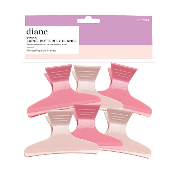 Diane Large Butterfly Clamps (Pink)