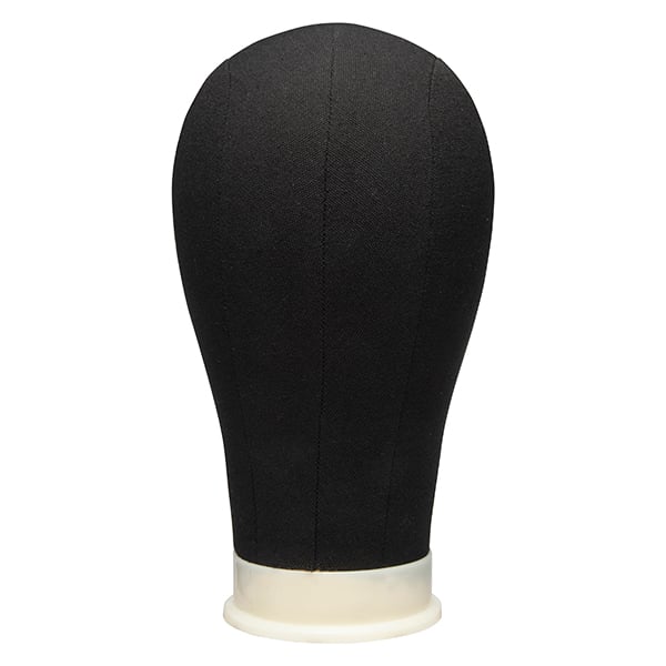 Diane 22" Black Canvas Mannequin Head