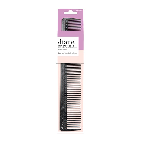 Diane Silicone Black Comb 8.5"