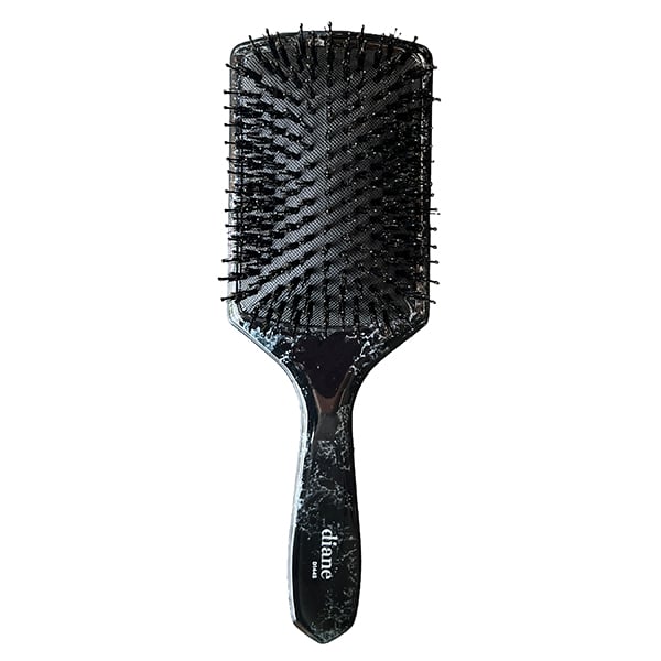 Diane Black Marble Detangle and Polish Square Paddle Brush