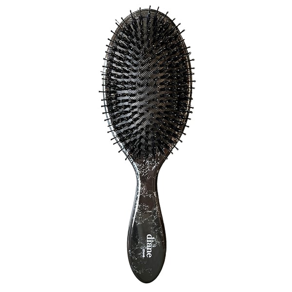 Diane Black Marble Detangle and Polish Oval Paddle Brush