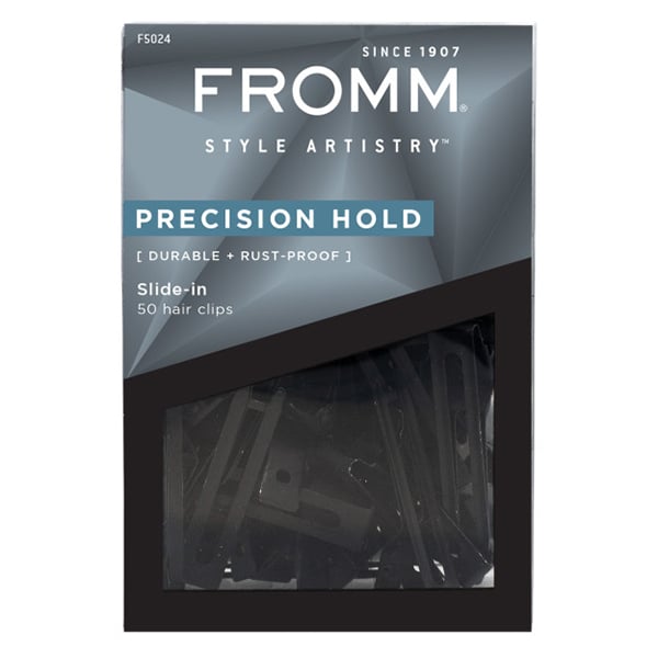 Fromm Style Artistry 1.75" Black Slide In Clips