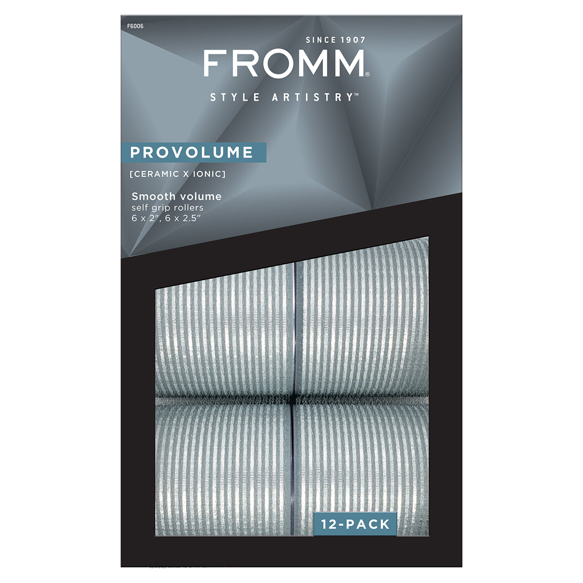 Fromm Style Artistry Ceramic Hair Roller Set, 12 Pack