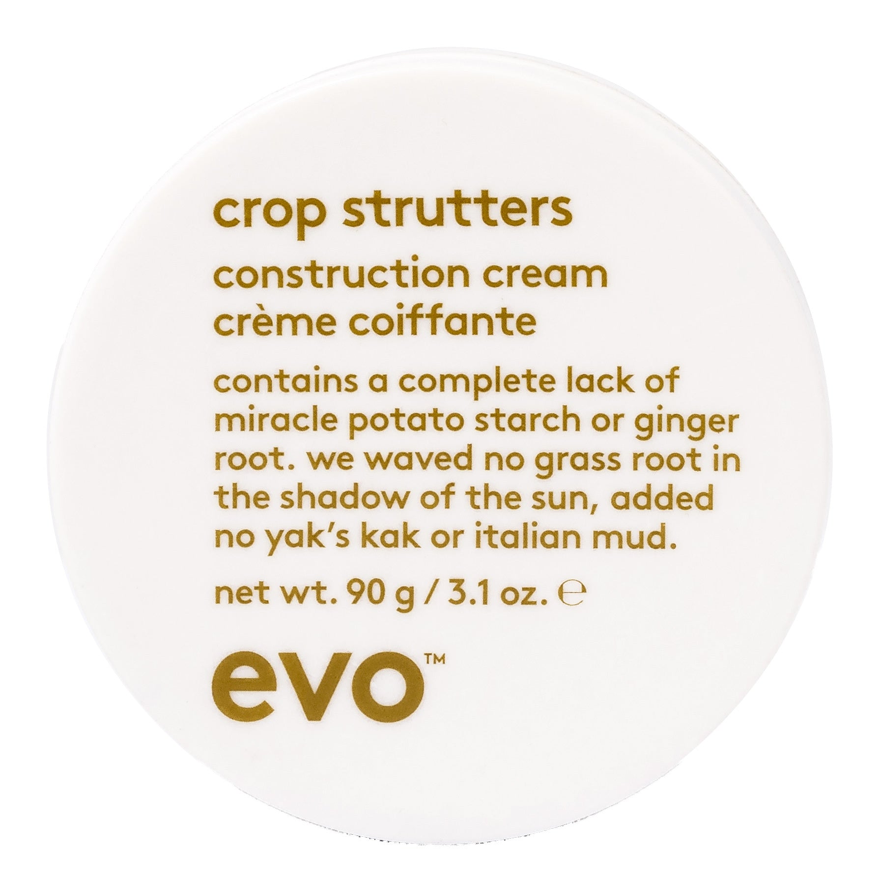 styling: crop strutters construction cream