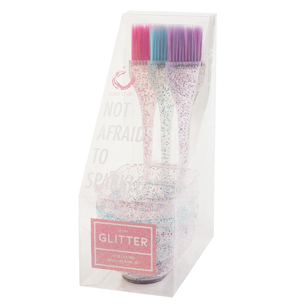 Colortrak Mini Glitter Color Brush & Bowl Trio