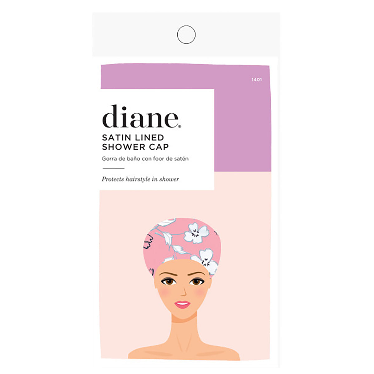 Diane Hair Apparel Satin Lined Shower Cap