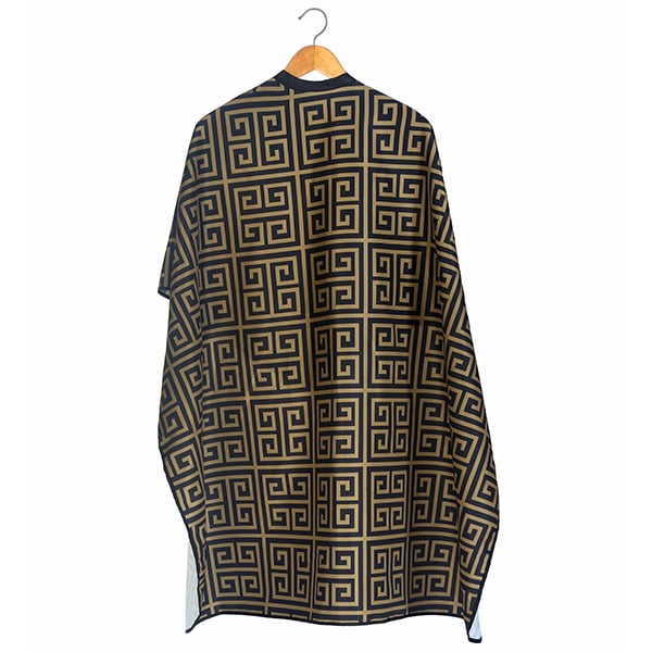 StyleTek Barber Cape Black and Gold