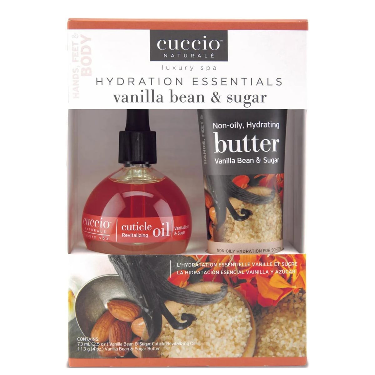 Cuccio Naturale Vanilla Bean & Sugar Hydration Essentials Kit