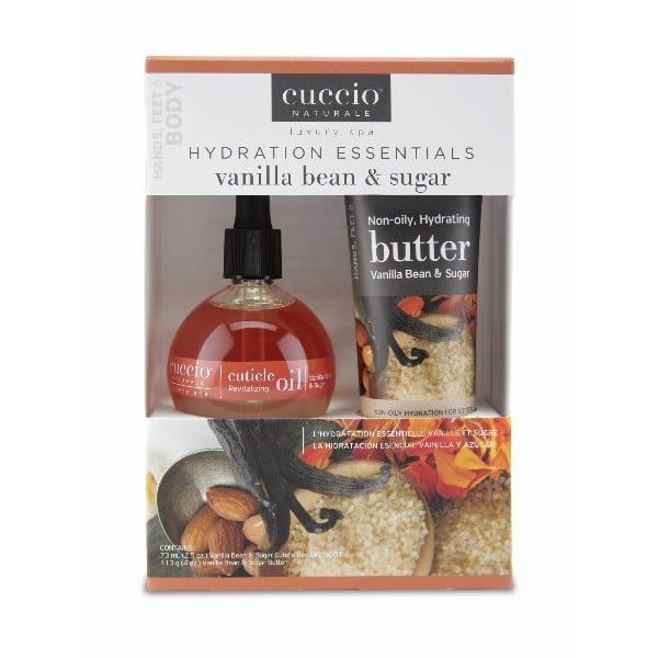 Cuccio Naturale Vanilla Bean & Sugar Hydration Essentials Kit