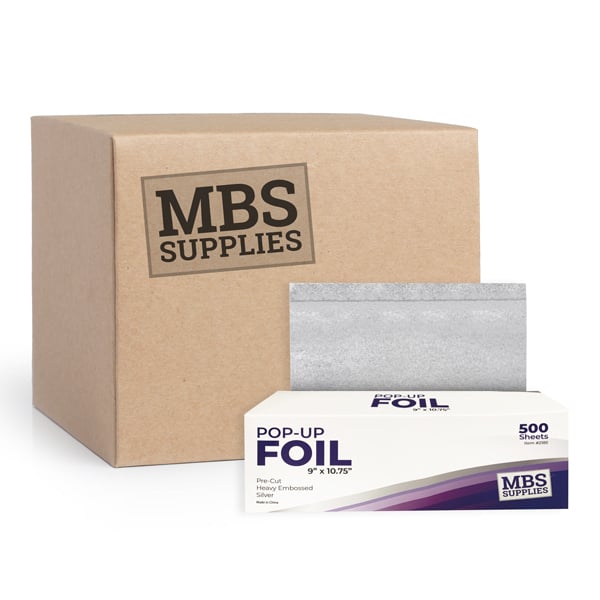 MBS Supplies Pop-Up Foil 9" x 10.75", 500 Sheets (Heavy Embossed), Case of 12