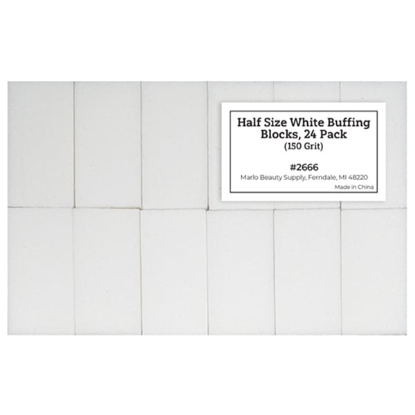 Half Size White Buffing Blocks