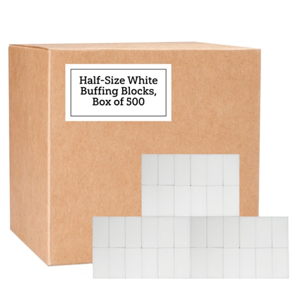 Half Size White Buffing Blocks