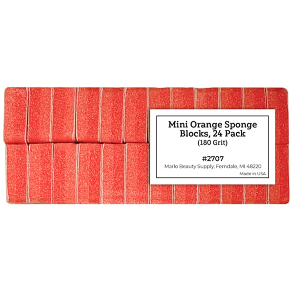 Mini Orange Sponge Blocks (180 Grit)