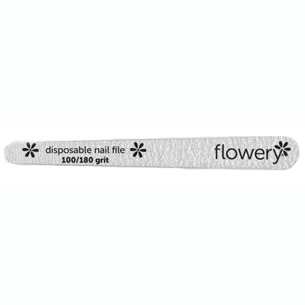 Flowery Disposable Tapered Wood Core Files, Box of 100