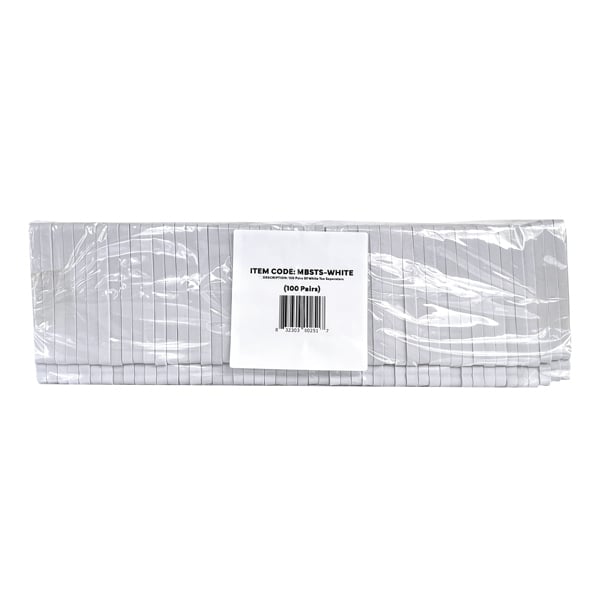 MBS Spa White Toe Separators, 100 Pairs