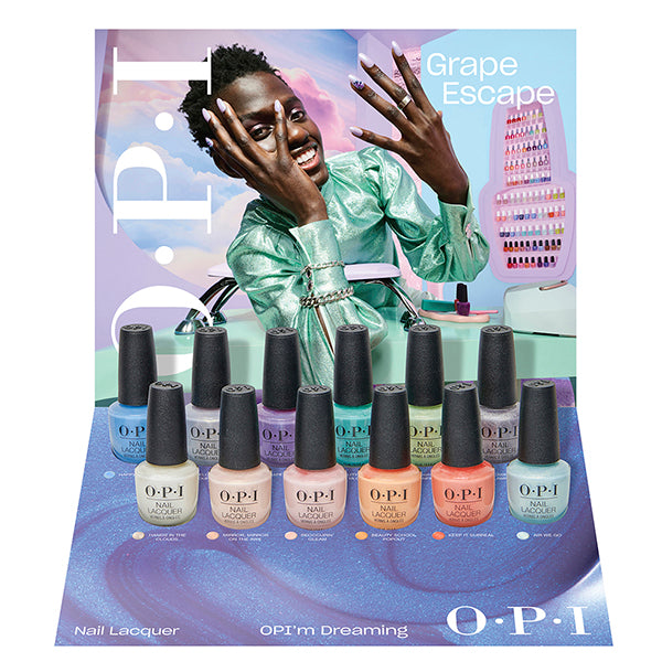 OPI Nail Lacquer, 12 Piece Tray Display (OPI'm Dreaming Collection)