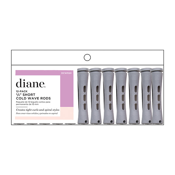 Diane Cold Wave Perm Rods, 12 Pack