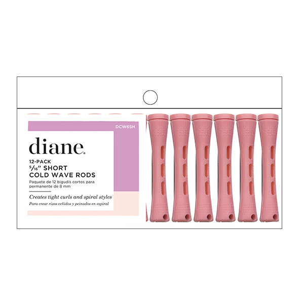 Diane Cold Wave Perm Rods, 12 Pack