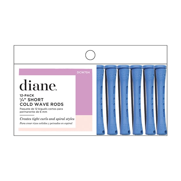 Diane Cold Wave Perm Rods, 12 Pack