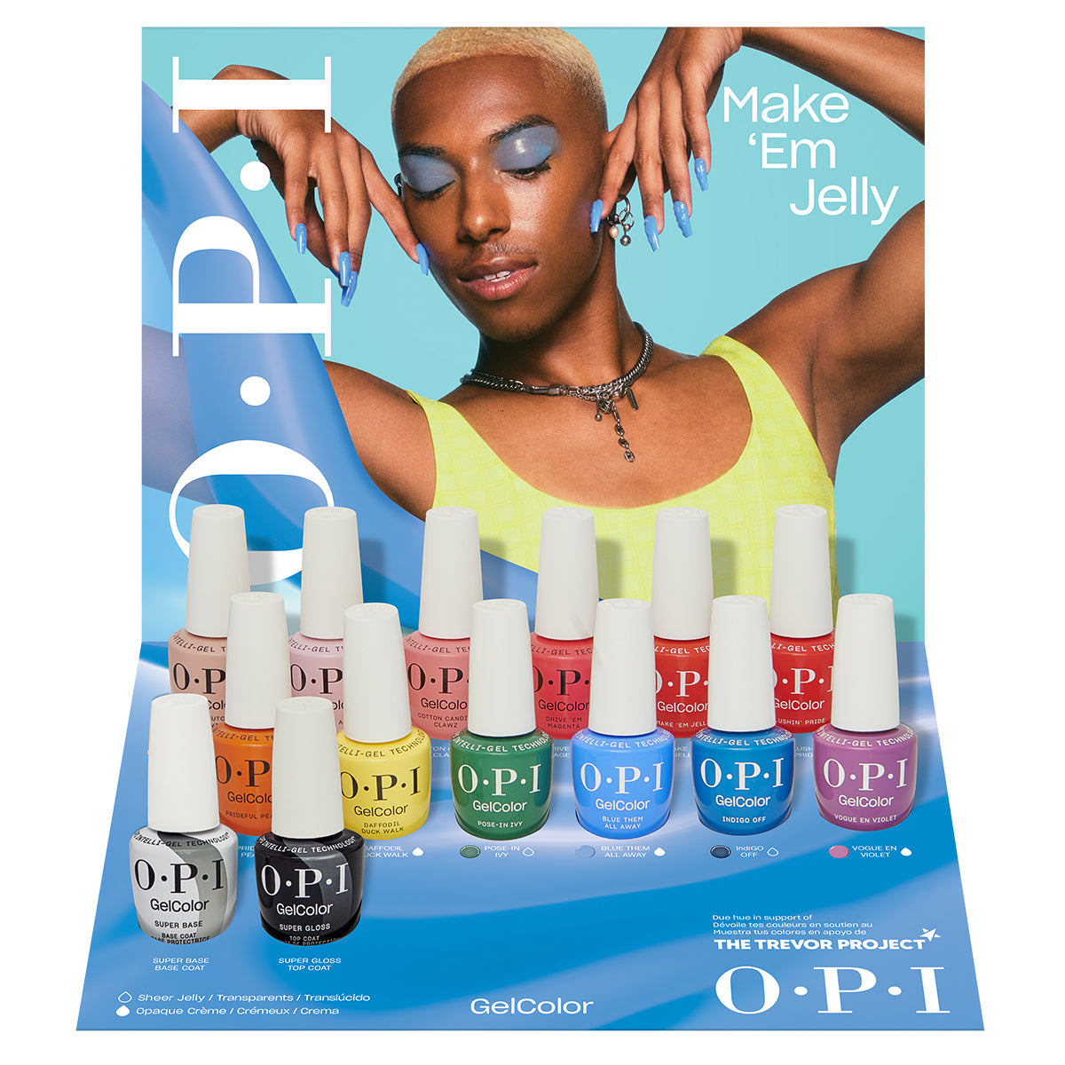 OPI GelColor, 14 Piece Display (Make 'Em Jelly Collection)