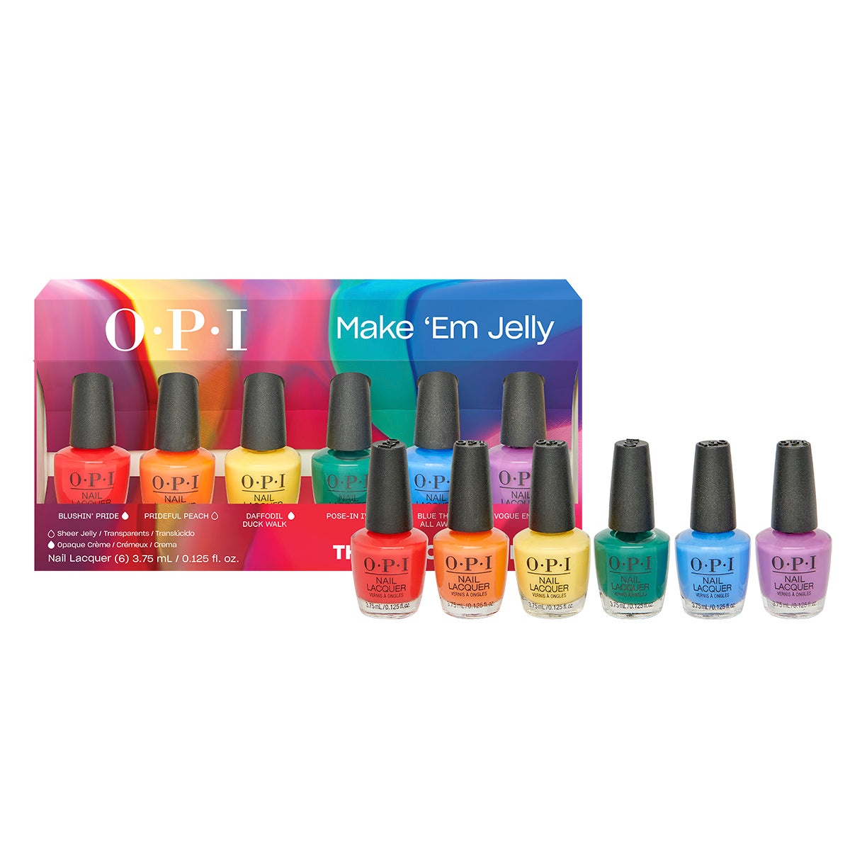 OPI Nail Lacquer, 6 Piece Mini Pack (Make 'Em Jelly Collection)