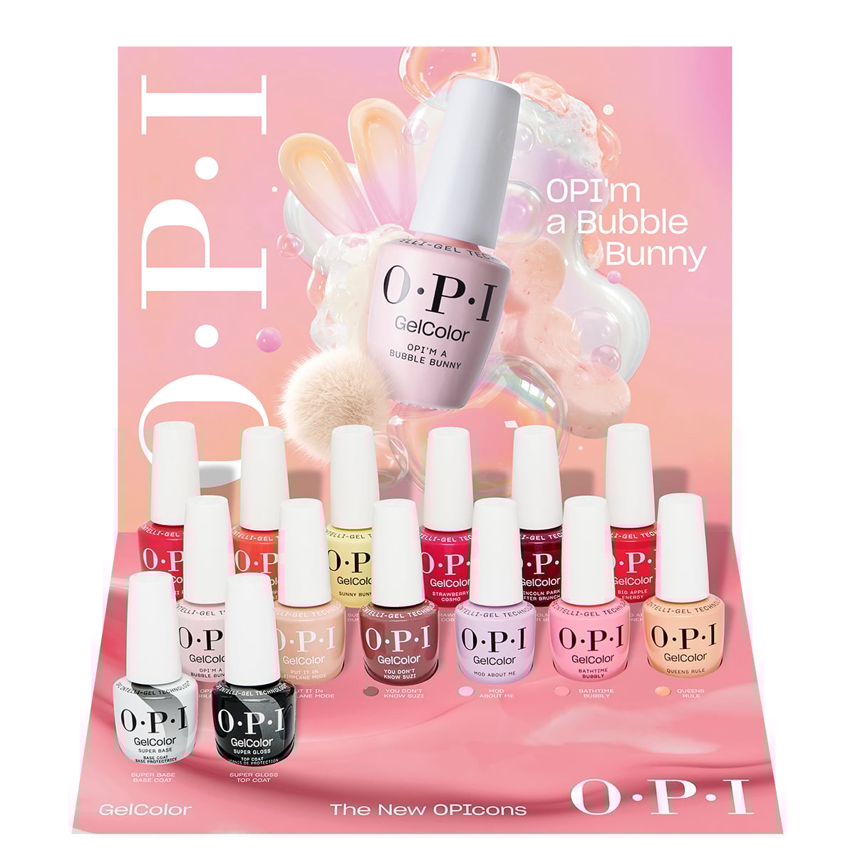 OPI GelColor, 14 Piece Display (The New OPIcons Collection)