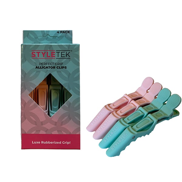 StyleTek Perfect Grip Alligator Clips, 4 Pack