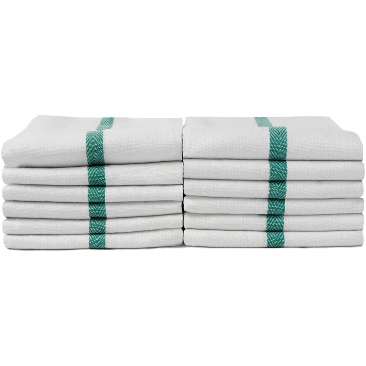 ProTex Bleach Guard Green Stripe Barber Towels