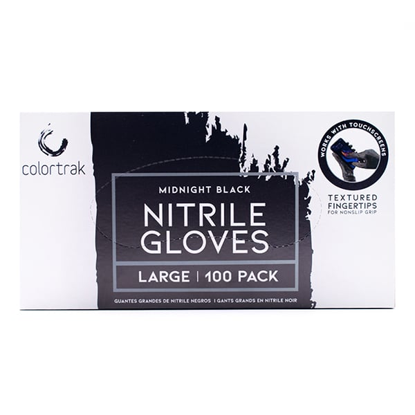 Colortrak Midnight Black Nitrile Gloves