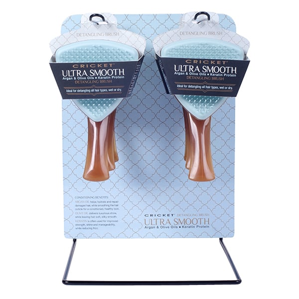 Cricket Ultra Smooth Detangling Brush, 6 Piece Display