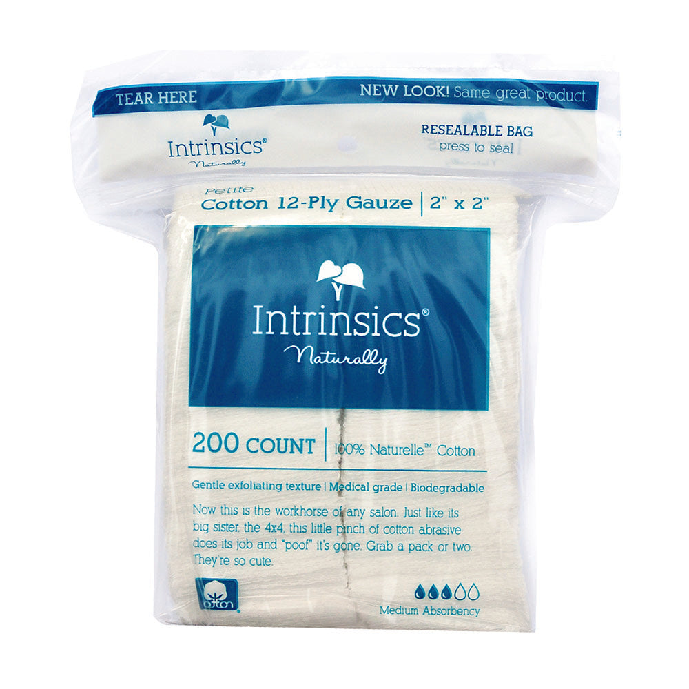 Petite Cotton 12 Ply Gauze 2X2 Medesthetic 100% Pure Cotton 200/Bag