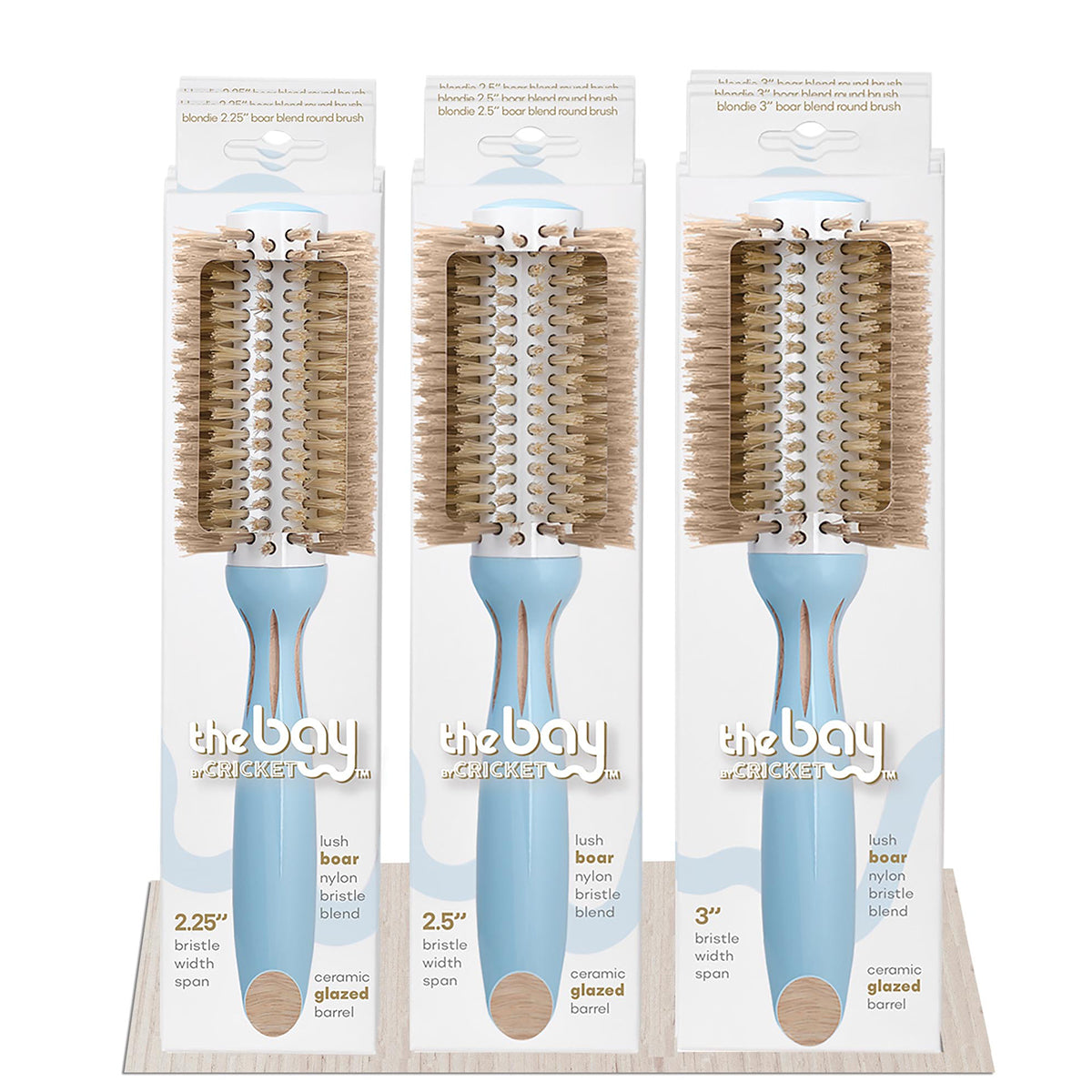 Cricket The Painted Ladies Round Brush Series, 9 Piece Display